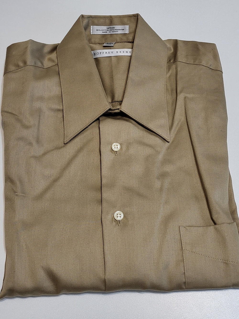 Geoffrey Beene Men's Dress Shirt - Light Brown
